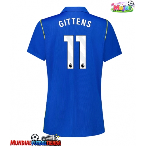 Camiseta Chelsea Jamie Gittens #11 Primera Equipación Replica 2026-27 para mujer mangas cortas